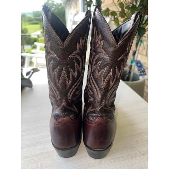 Laredo 4243 Copper Kettle Cowboy Western Leather Vamp Boots Mn’s Sz 8.5D main image 8